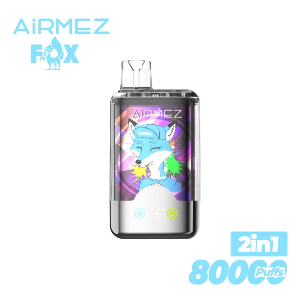 Airmez Fox 2-in-1 Dual Flavor Disposable Vape | Two Flavours On Tap, Big Capacity, Simple Recharge - Image 2