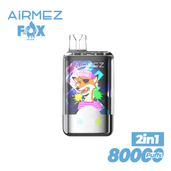 Airmez Fox 2-in-1 Dual Flavor Disposable Vape | Two Flavours On Tap, Big Capacity, Simple Recharge - Image 9