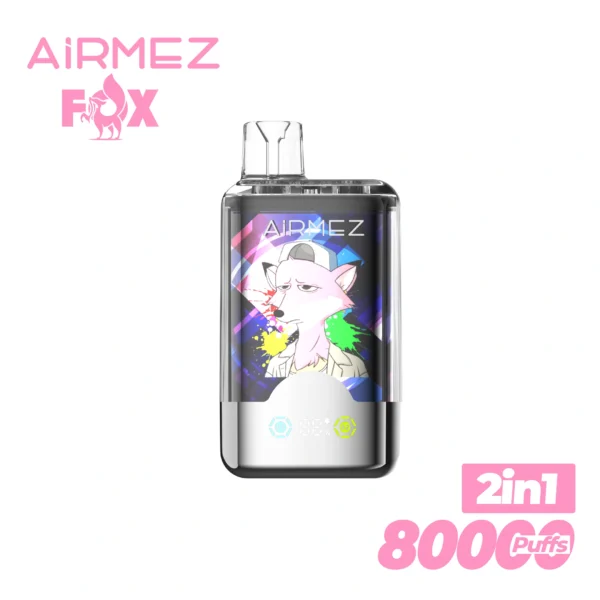 Airmez Fox 2-in-1 Dual Flavor Disposable Vape | Two Flavours On Tap, Big Capacity, Simple Recharge - Image 8