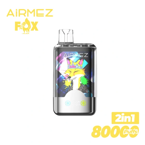 Airmez Fox 2-in-1 Dual Flavor Disposable Vape | Two Flavours On Tap, Big Capacity, Simple Recharge - Image 6