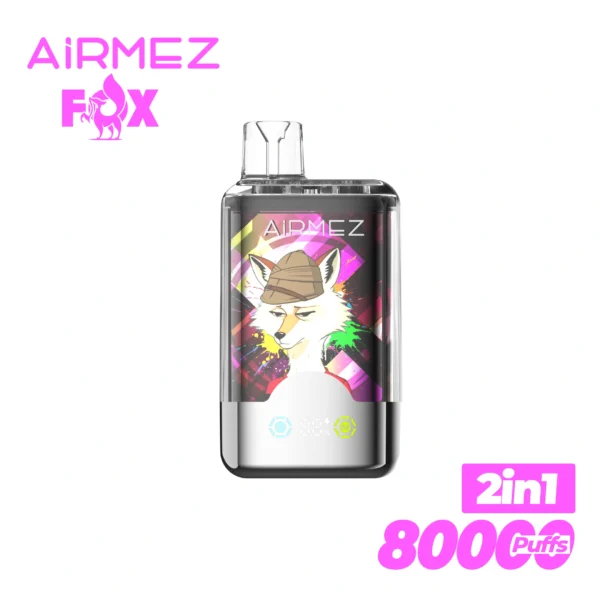 Airmez Fox 2-in-1 Dual Flavor Disposable Vape | Two Flavours On Tap, Big Capacity, Simple Recharge - Image 5