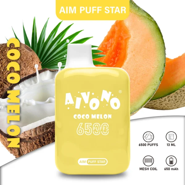 Aivono Aim Puffstar 6500 tiri, vaporizzatore compatto | Gusto duraturo. Tascabile.