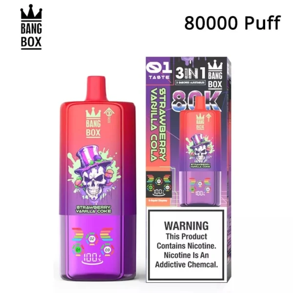 BANGBOX 80K Puffs Triple Flavor & Triple Coil Vape | Big Capacity, Easy Everyday Use - Afbeelding 5