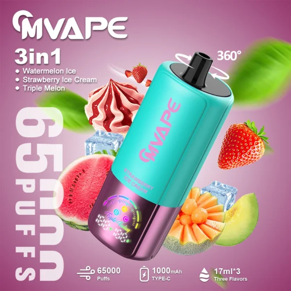 Crystal Mary 3-in-1 65000 puff vape | Triple flavors, long-lasting and convenient - Obraz 4