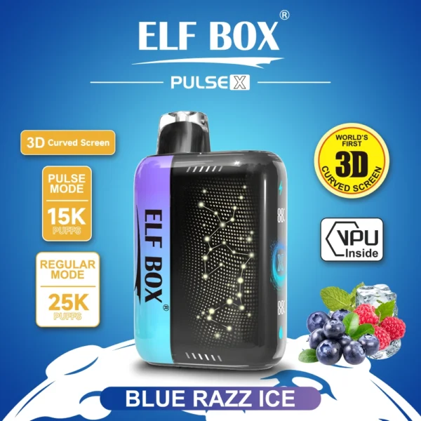 Elf Box Pulse X Dual Mode 25K Puffs 3D Screen Vape | Tiri di lunga durata, controllo intelligente