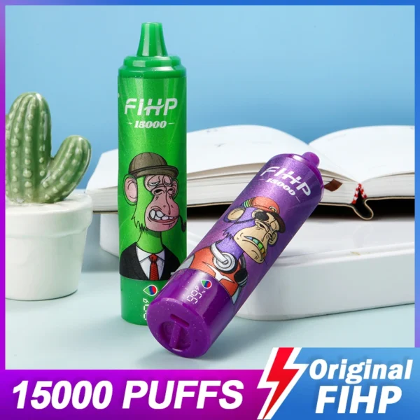 FIHP 15000 Puffs Display LED Vape monouso | Grandi tiri. Display chiaro. Senza problemi