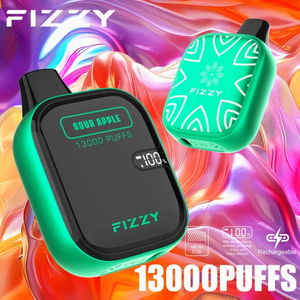 Fizzy Boom 13000 LCD screen metal atomizer | Long lasting taste, easy to operate - Imagen 6