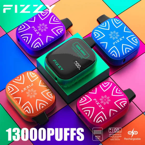 Fizzy Boom 13000 LCD screen metal atomizer | Long lasting taste, easy to operate - Imagen 14