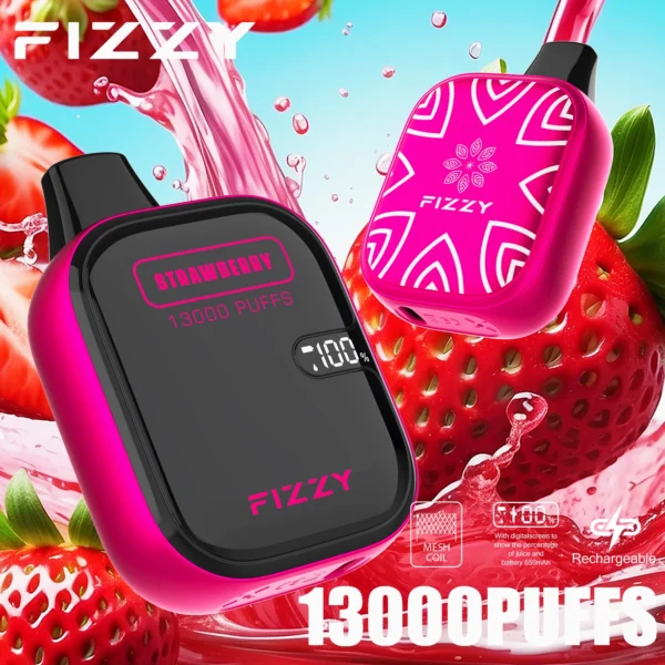 Fizzy Boom 13000 LCD screen metal atomizer | Long lasting taste, easy to operate - Imagen 13