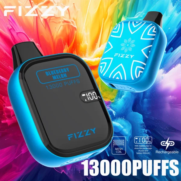 Fizzy Boom 13000 LCD screen metal atomizer | Long lasting taste, easy to operate - Imagen 7