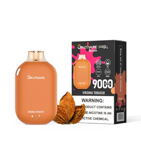 Grativape Boom 9000 Puffs Disposable Vape | Long‑lasting flavour made easy - Kép 10