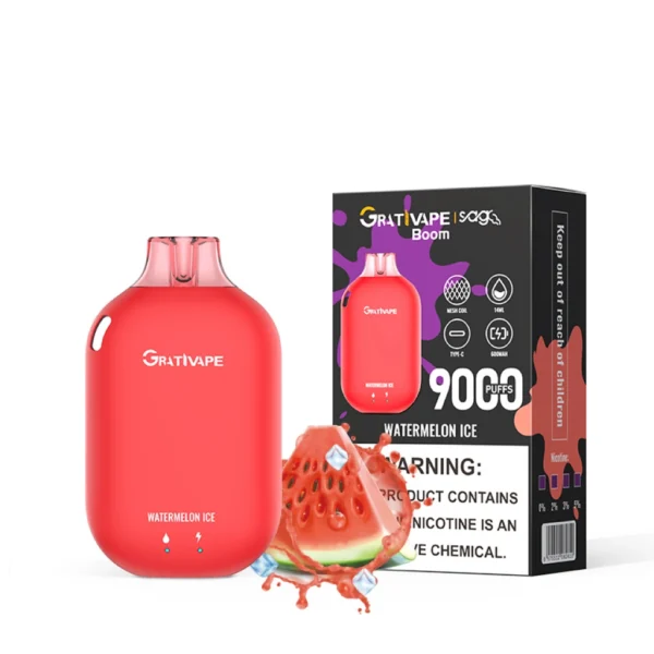 Grativape Boom 9000 Puffs Disposable Vape | Long‑lasting flavour made easy - Kép 8