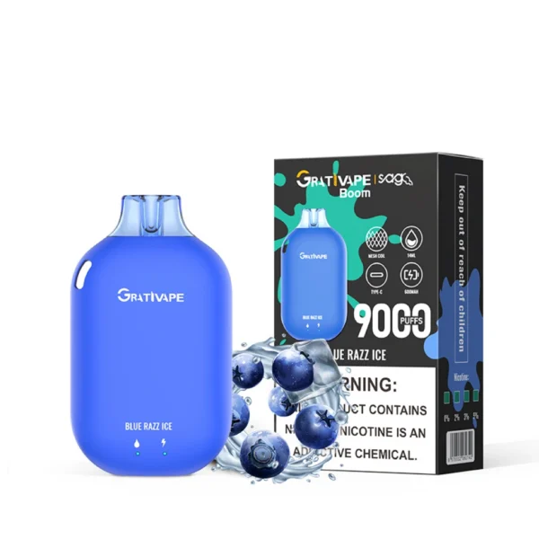 Grativape Boom 9000 Puffs Disposable Vape | Long‑lasting flavour made easy - Kép 7