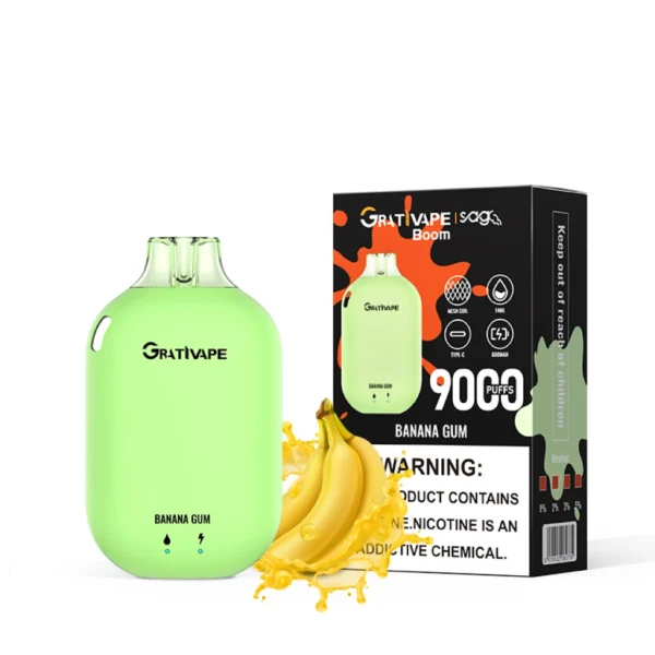 Grativape Boom 9000 Puffs Disposable Vape | Long‑lasting flavour made easy - Kép 4