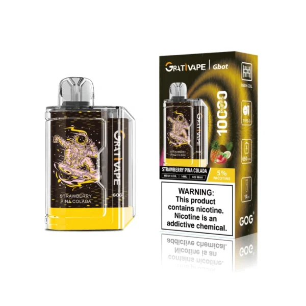 Grativape Gbot 10000 Puffs Compact Box Vape | Big Puff Count in a Pocket-Friendly Shape - Afbeelding 10