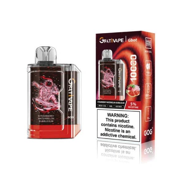 Grativape Gbot 10000 Puffs Compact Box Vape | Big Puff Count in a Pocket-Friendly Shape - Afbeelding 9