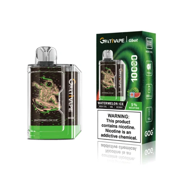 Grativape Gbot 10000 Puffs Compact Box Vape | Big Puff Count in a Pocket-Friendly Shape - Afbeelding 8