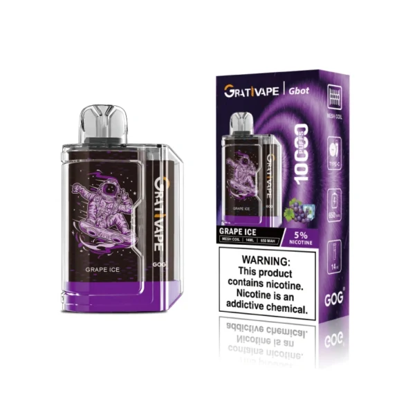 Grativape Gbot 10000 Puffs Compact Box Vape | Big Puff Count in a Pocket-Friendly Shape - Afbeelding 5