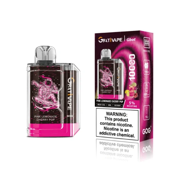 Grativape Gbot 10000 Puffs Compact Box Vape | Big Puff Count in a Pocket-Friendly Shape - Afbeelding 3