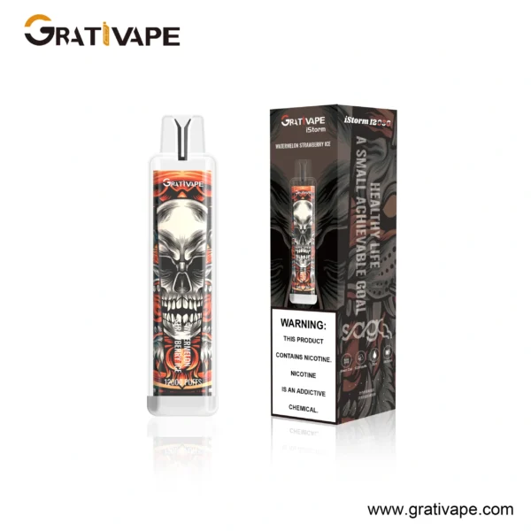 Grativape iStorm 12K Puffs LED Light Disposable Vape | Big Puff Count with simple Type‑C charging - Kép 9