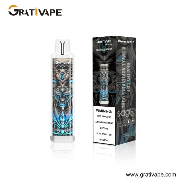Grativape iStorm 12K Puffs LED Light Disposable Vape | Big Puff Count with simple Type‑C charging - Kép 7
