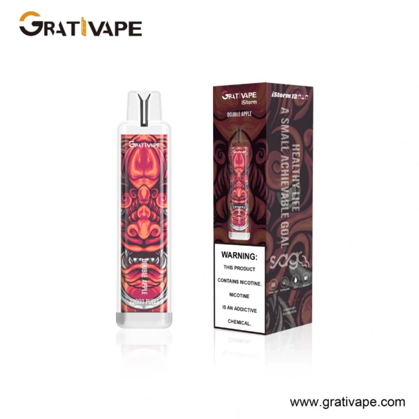Grativape iStorm 12K Puffs LED Light Disposable Vape | Big Puff Count with simple Type‑C charging - Kép 5