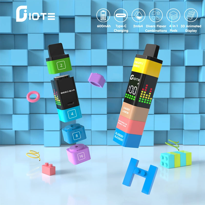 IQTE 2400 Puffs Quatro em Um Multi Sabor Vape_Agora_vape (2) IQTE 2400 Puffs Four in One Multi Flavor Vape | One Set Rechargeable, Four Flavors - Imagem 1