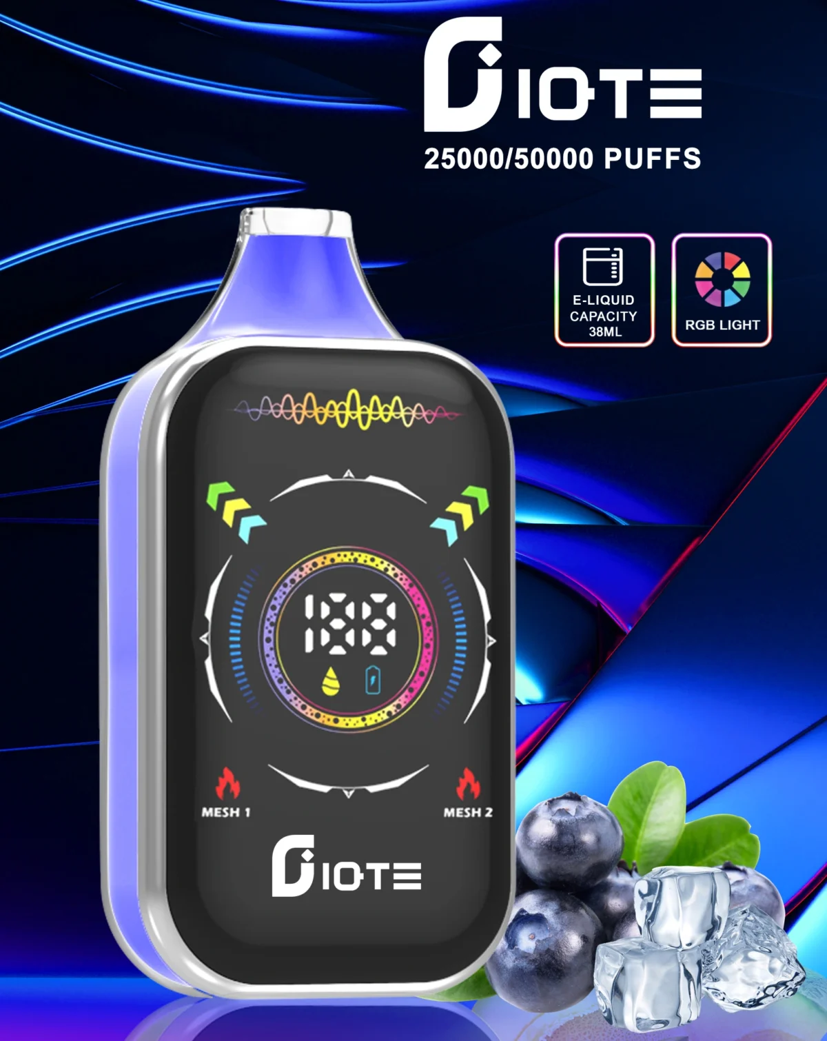 IQTE 50000 Puffs Rechargeable Disposable Vape | Big Capacity, Simple Charging - Image 2