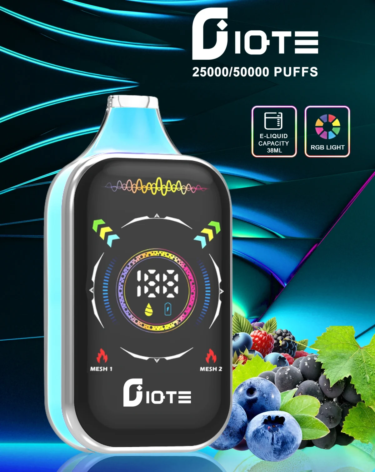 IQTE 50000 Puffs Rechargeable Disposable Vape | Big Capacity, Simple Charging - Image 6