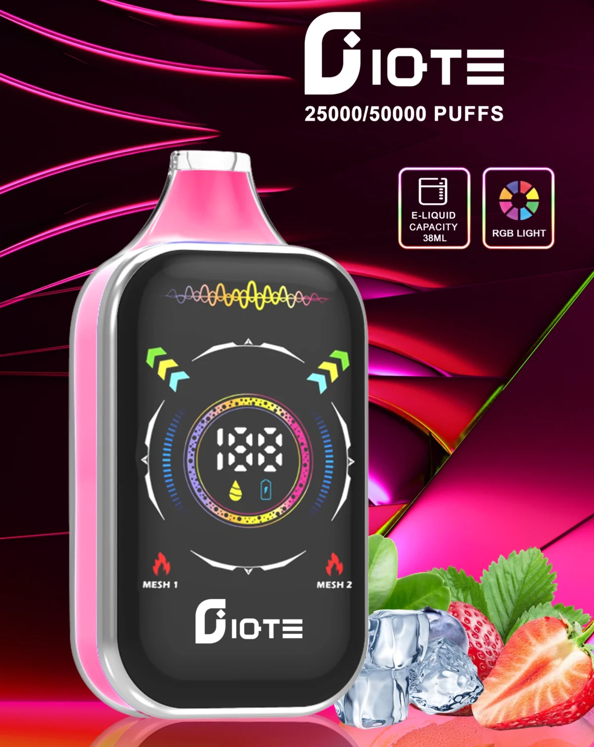 IQTE 50000 Puffs Rechargeable Disposable Vape | Big Capacity, Simple Charging - Image 4