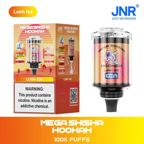 JNR Mega Shisha Hookah 100K Puffs Desktop DTL Vape | Grandi sessioni, facile tiro in stile shisha