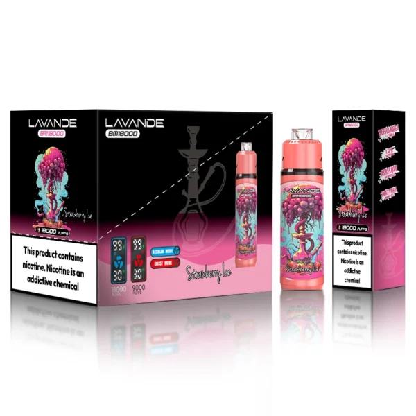 Lavande BM18000 Puffs Boost Mode Mesh Coil Vape | Long-Lasting Flavour with Easy Type-C Charging - Obraz 2