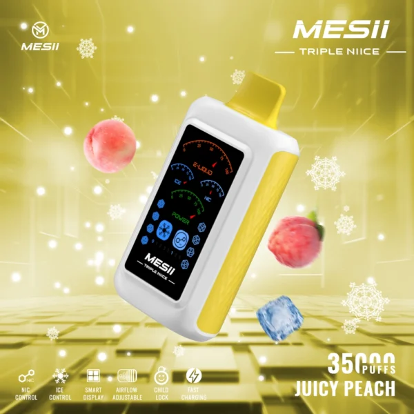 Mesii Triple NIICE 35K Puffs Adjustable Ice & Nic Vape | Big Puff Count. Dial‑in Comfort.