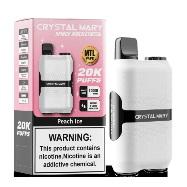 Crystal Mary Space Rocket Dual Mode 20000 Port Vape| Large Mouth Count, Easy to Use - Imagem 6