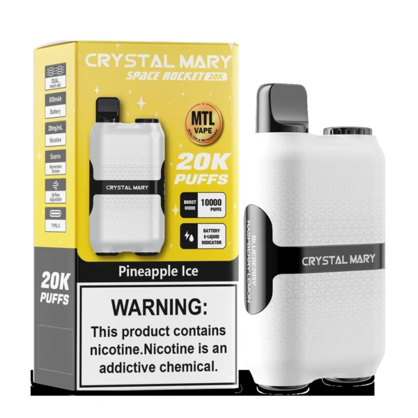 Crystal Mary Space Rocket Dual Mode 20000 Port Vape| Large Mouth Count, Easy to Use - Imagem 5