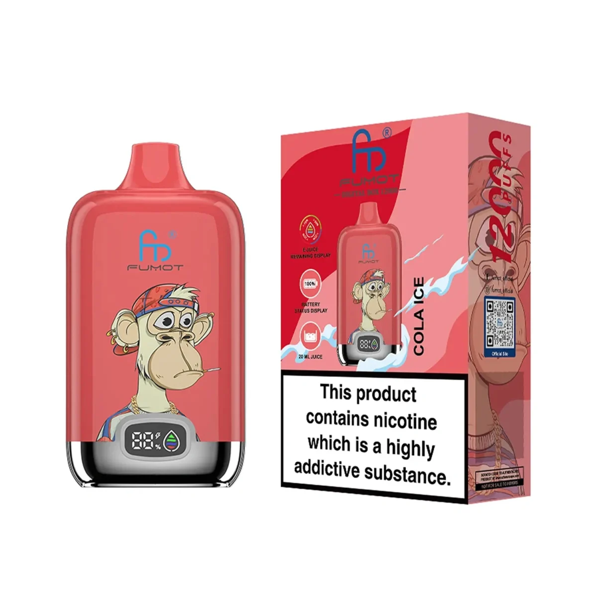 RandM Fumot Digital Box 12000 Puff Vape | Large Puff Counting with Convenient Digital Display - Image 100