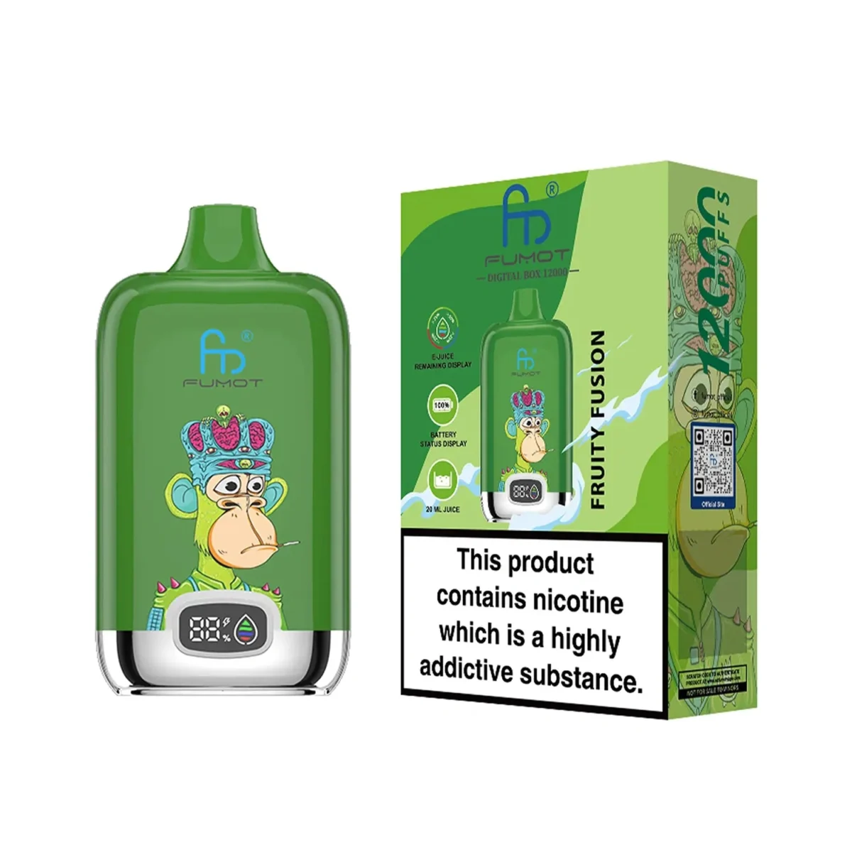 RandM Fumot Digital Box 12000 Puff Vape | Large Puff Counting with Convenient Digital Display - Image 98