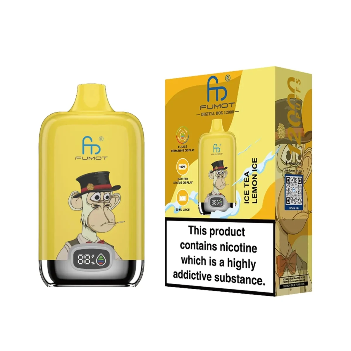 RandM Fumot Digital Box 12000 Puff Vape | Large Puff Counting with Convenient Digital Display - Image 96