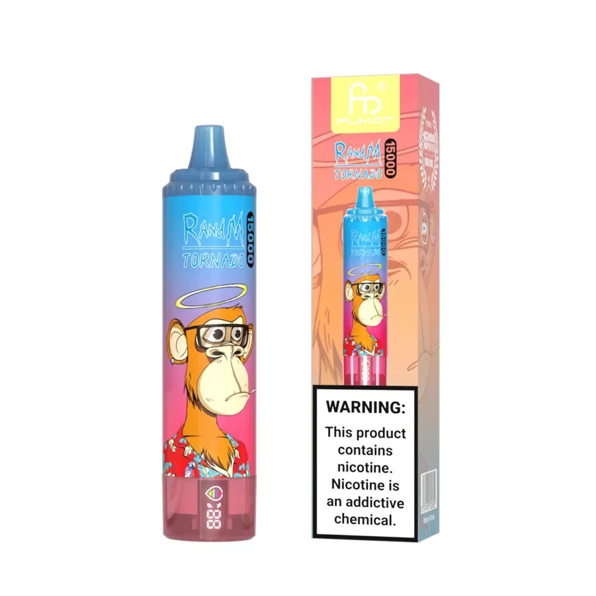 RandM Tornado 15000 port RGB light fog vape | Large caliber convenient, rechargeable - Image 52