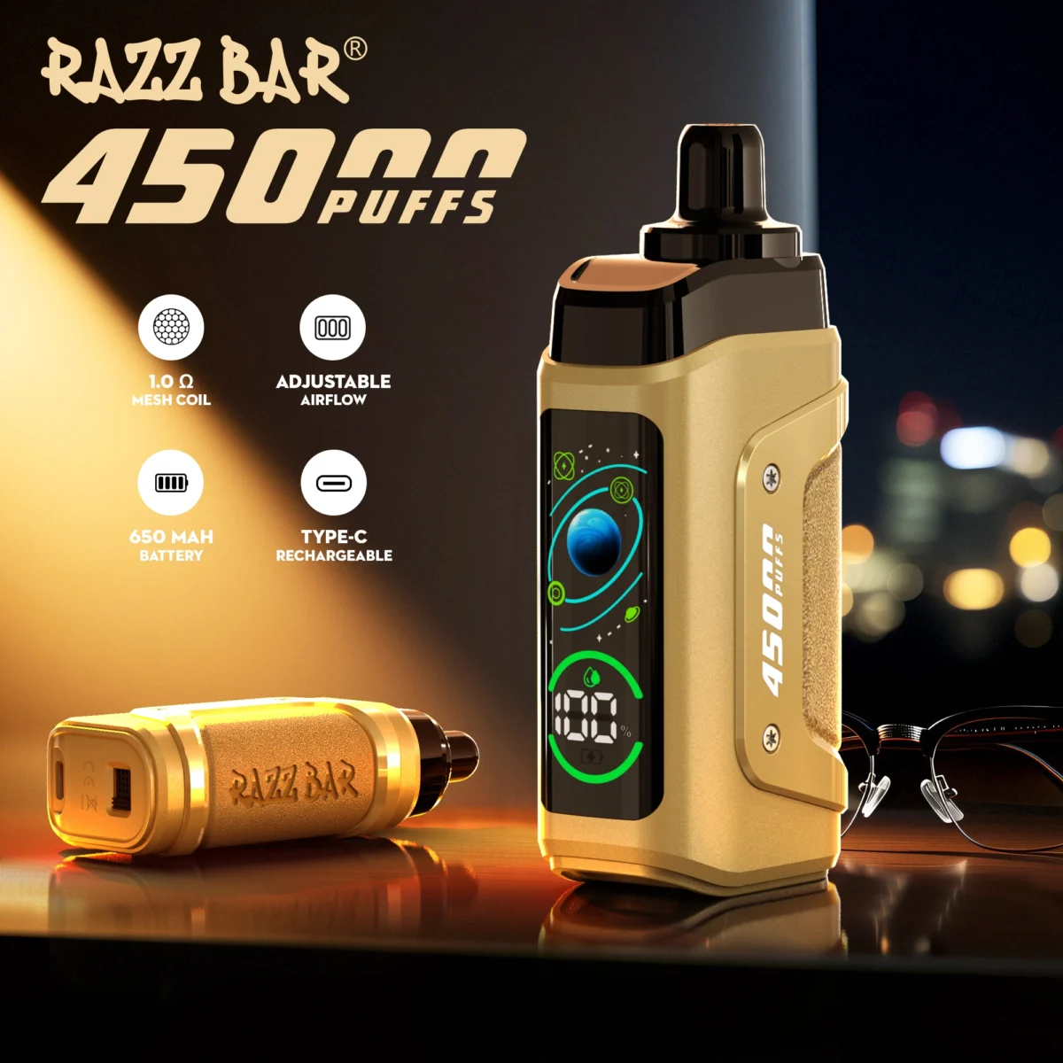Razz bar 45000 Puffs Long Lasting Disposable Vape | Big Puff Count, Straightforward Use - Obraz 7