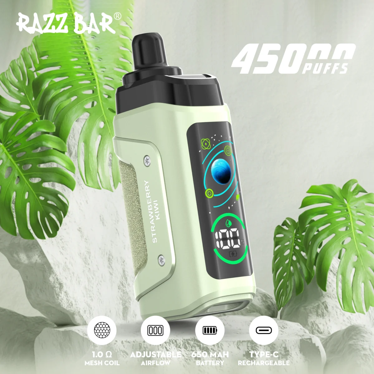 Razz bar 45000 Puffs Long Lasting Disposable Vape | Big Puff Count, Straightforward Use - Obraz 6