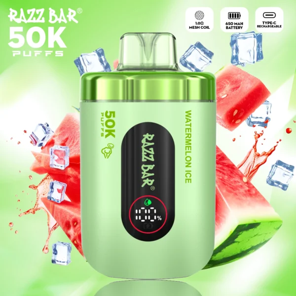 Razz Bar 50K Puffs High Capacity Disposable Vape | Grande longevità, semplice da gestire