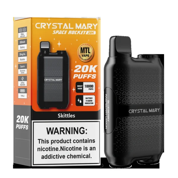 Crystal Mary Space Rocket Dual Mode 20000 Port Vape| Large Mouth Count, Easy to Use - Imagem 4