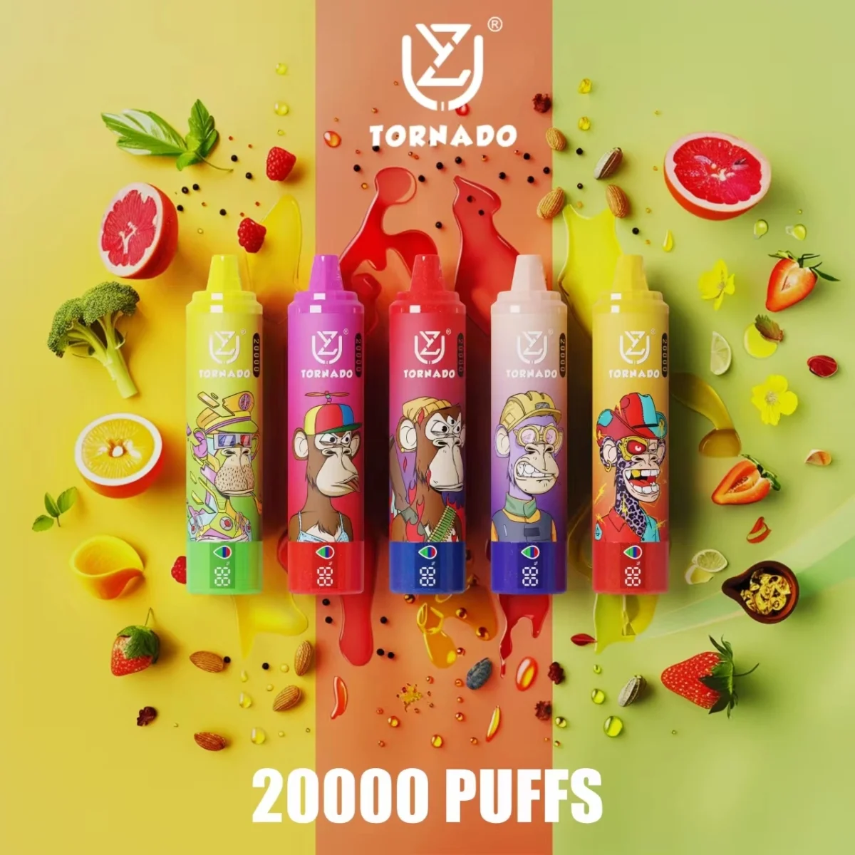 UZY Tornado 20000 Puffs Rechargeable Disposable Vape | Big Puff Count, Simple Recharge - Imagen 3