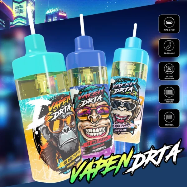 Vapen DRTA 12000 Puffs Refillable Disposable Vape | Big Capacity, Simple Refills - Imagem 5