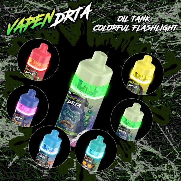 Vapen DRTA 12000 Puffs Refillable Disposable Vape | Big Capacity, Simple Refills - Imagem 3