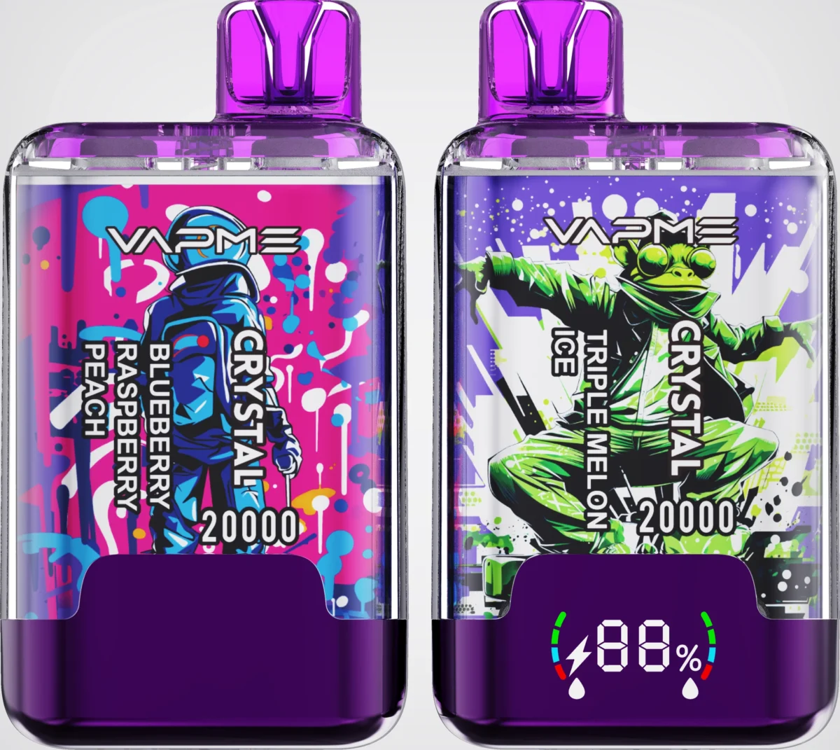 Vapme Crystal 20000 Puffs 2‑in‑1 Dual Flavor Vape | Two Flavours, One Long‑Lasting Device - Obraz 5