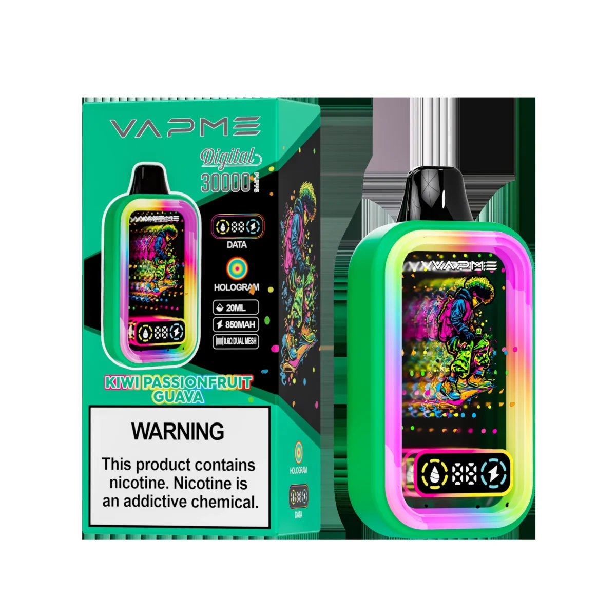 Vapme Digital 30000 Puffs MTL Disposable Vape | Huge Puff Count. Smooth MTL Draw - Imagine 4