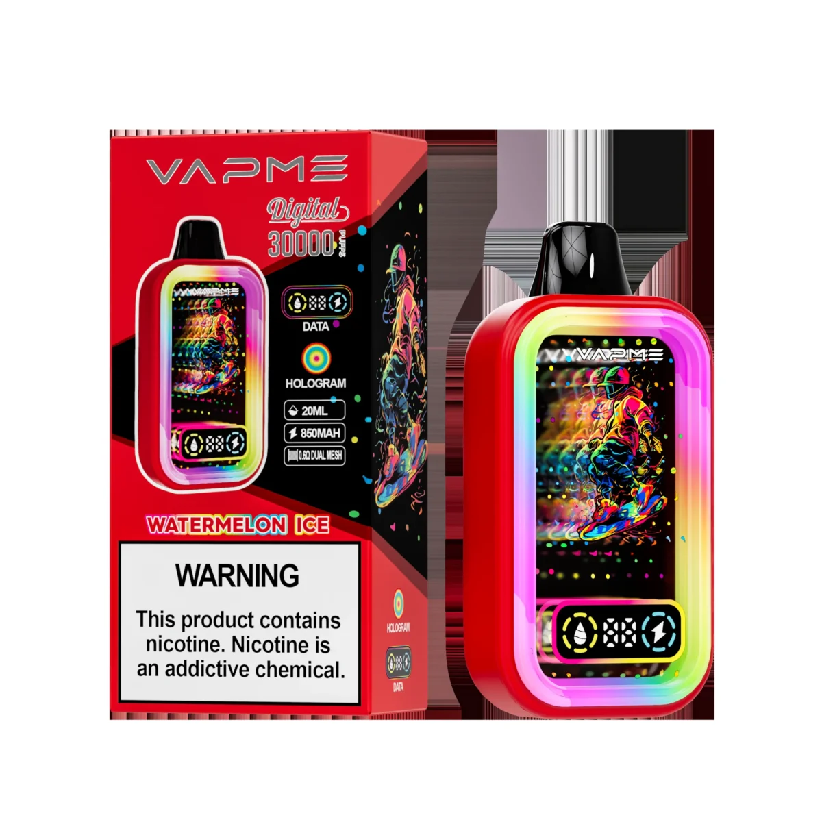 Vapme Digital 30000 Puffs MTL Disposable Vape | Huge Puff Count. Smooth MTL Draw - Imagine 11
