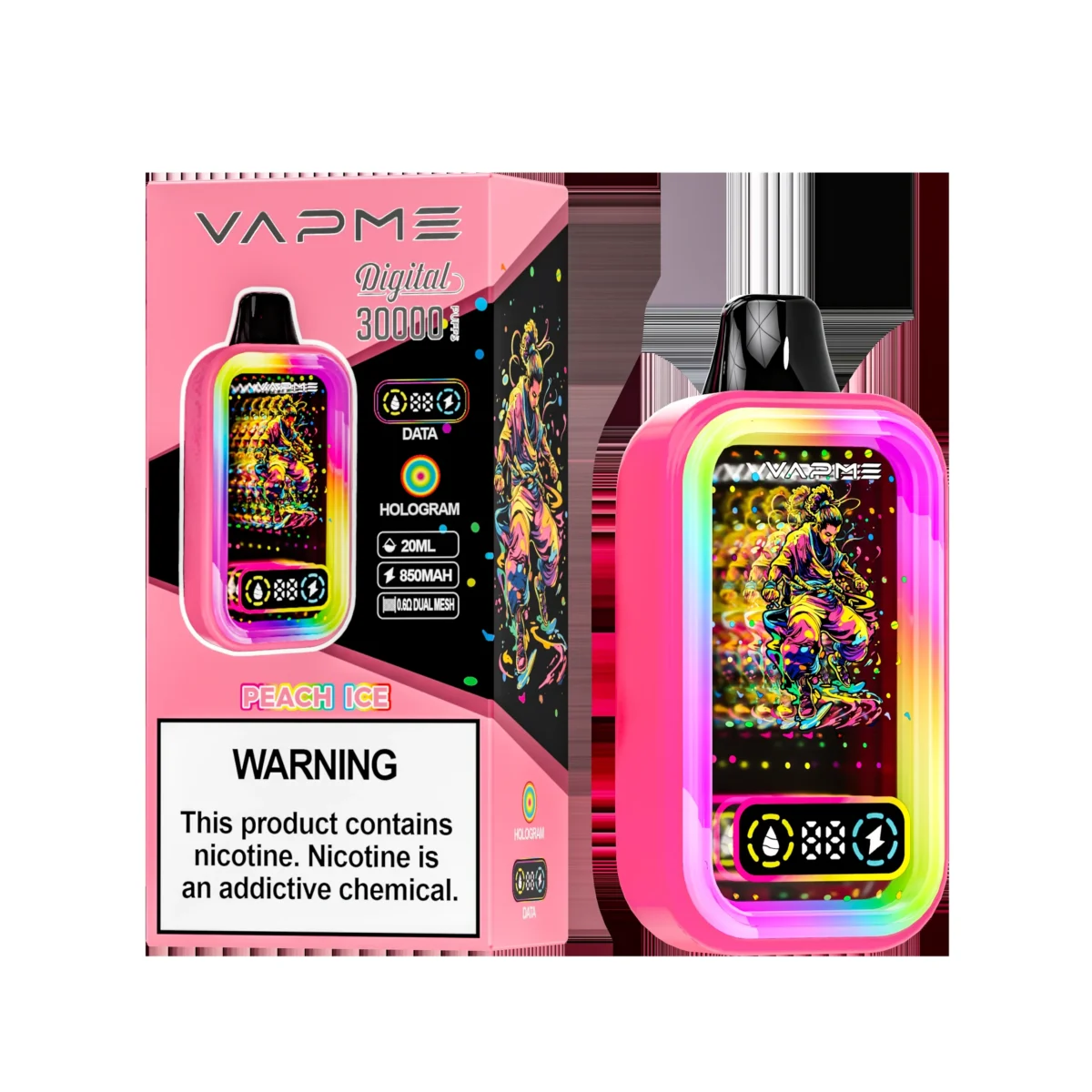 Vapme Digital 30000 Puffs MTL Disposable Vape | Huge Puff Count. Smooth MTL Draw - Imagine 10